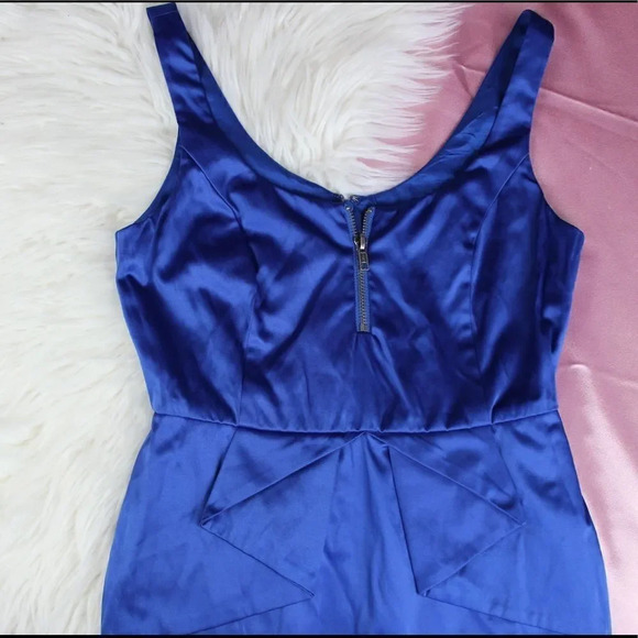 BCBGENERATION Peplum Ultramarine Cocktail Dress - Picture 3 of 8
